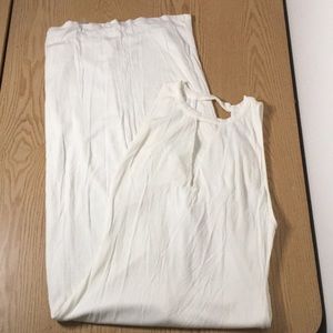 Women’s Sexy Coco Avante Ribbed Dress Stretchy Soft Liteweight White Size Large